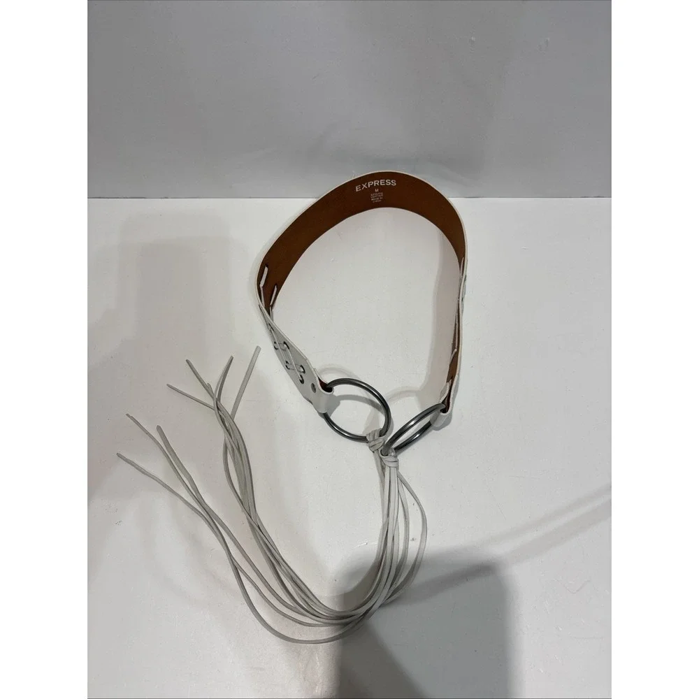Express white leather